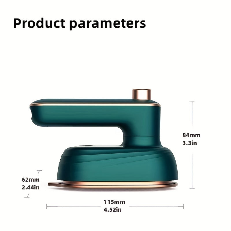 1pc, Portable Mini Ironing Machine - 180°Rotatable Handheld Steam Iron For Travel - Foldable And Professional - Essential Cloth Care Tool