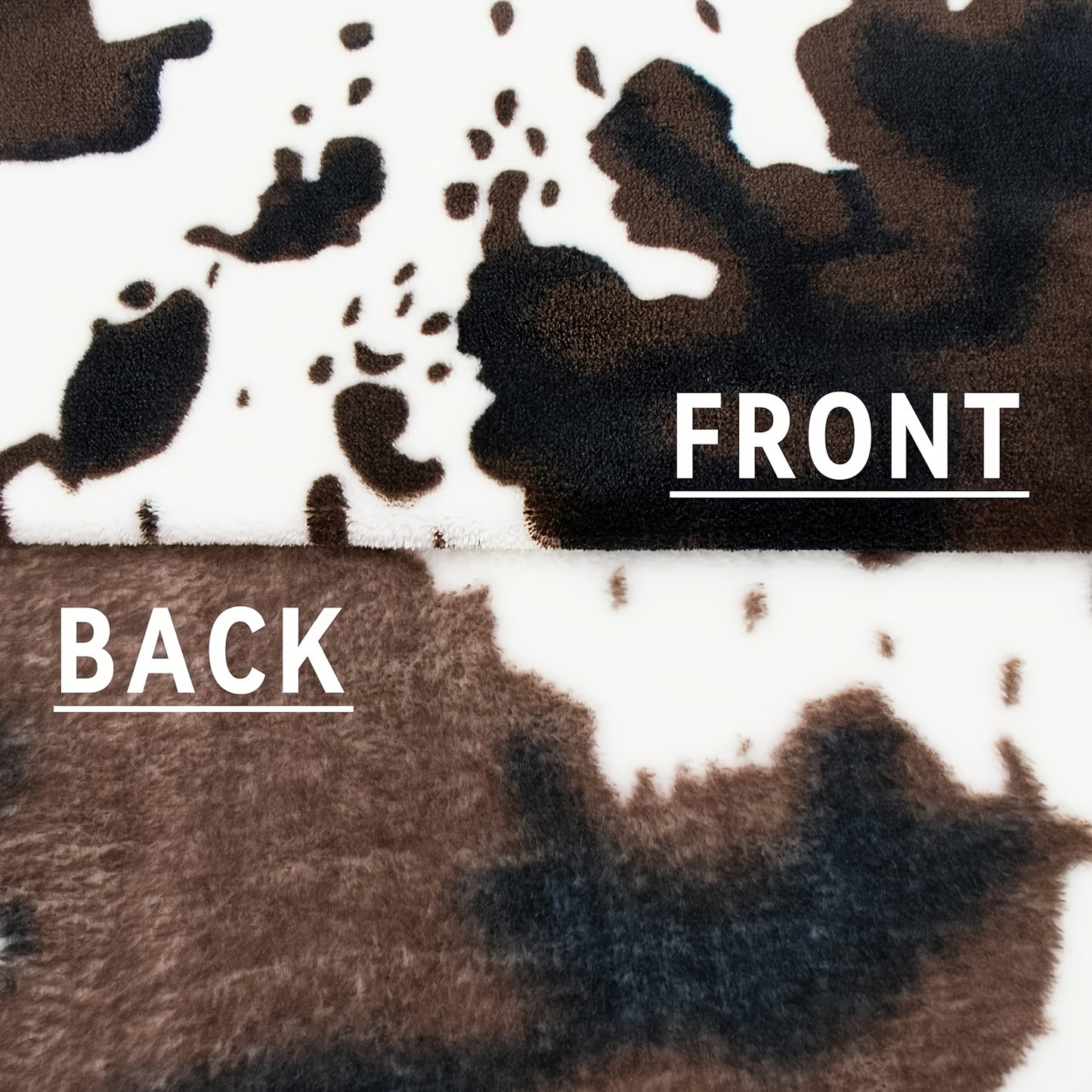 1pc Soft and Warm Cow Print Blanket - Plush Fleece Flannel Throw for All-Season Comfort - Perfect for Daughters, Adults, Students, and Teens