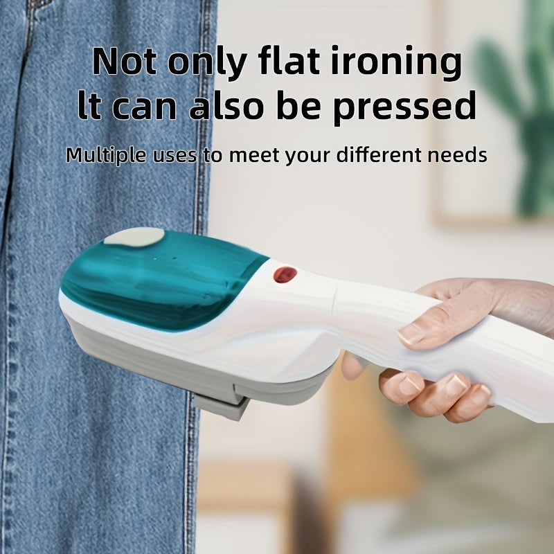 1pc PANCERKA Mini Pro Travel Handheld Steam Iron - Compact, Lightweight, 650W, 110-130V, US Plug, Removes Wrinkles, Includes Cloth Brush Crease Dual Tool Accessory, Perfect for Home, Office, and Travel Use