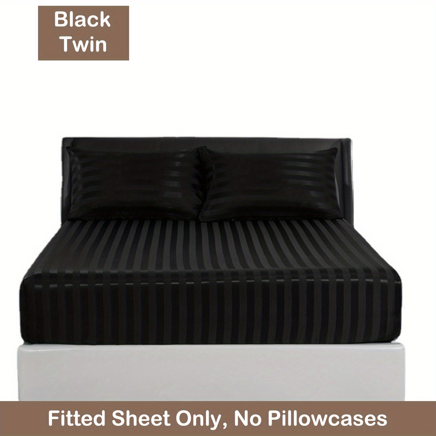 Luxurious Striped Woven Fitted Sheet - Soft, Breathable & Easy-Care Design for Superior Comfort and Healthy Sleep