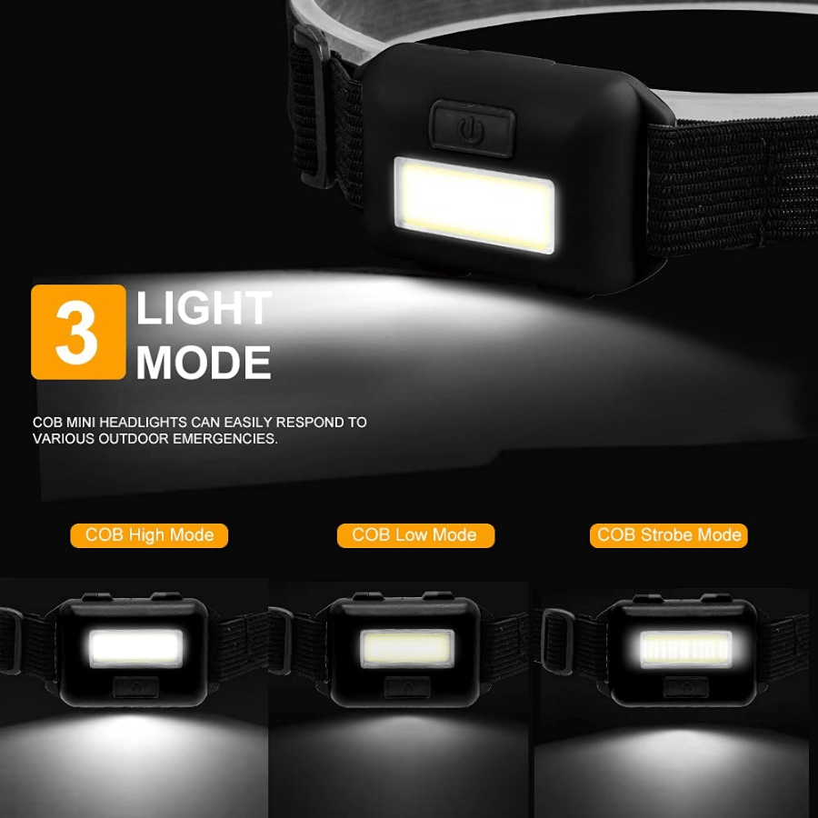 1pc Super Brightest Powerful 5 LED Headlamp Rechargeable Headlamps Headlights Head Torch Outdoor Camping Running Lighting
