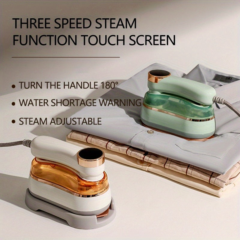 Handheld Garment Clothing Steamer Iron, 1200W Steamer Iron For Clothes, Ironing & Steaming 2 In 1, 180°Rotatable Portable Travel Garment Steamer, Large Soleplate, 20S Heat Up, Fabric Wrinkle Remover For Home And Travel