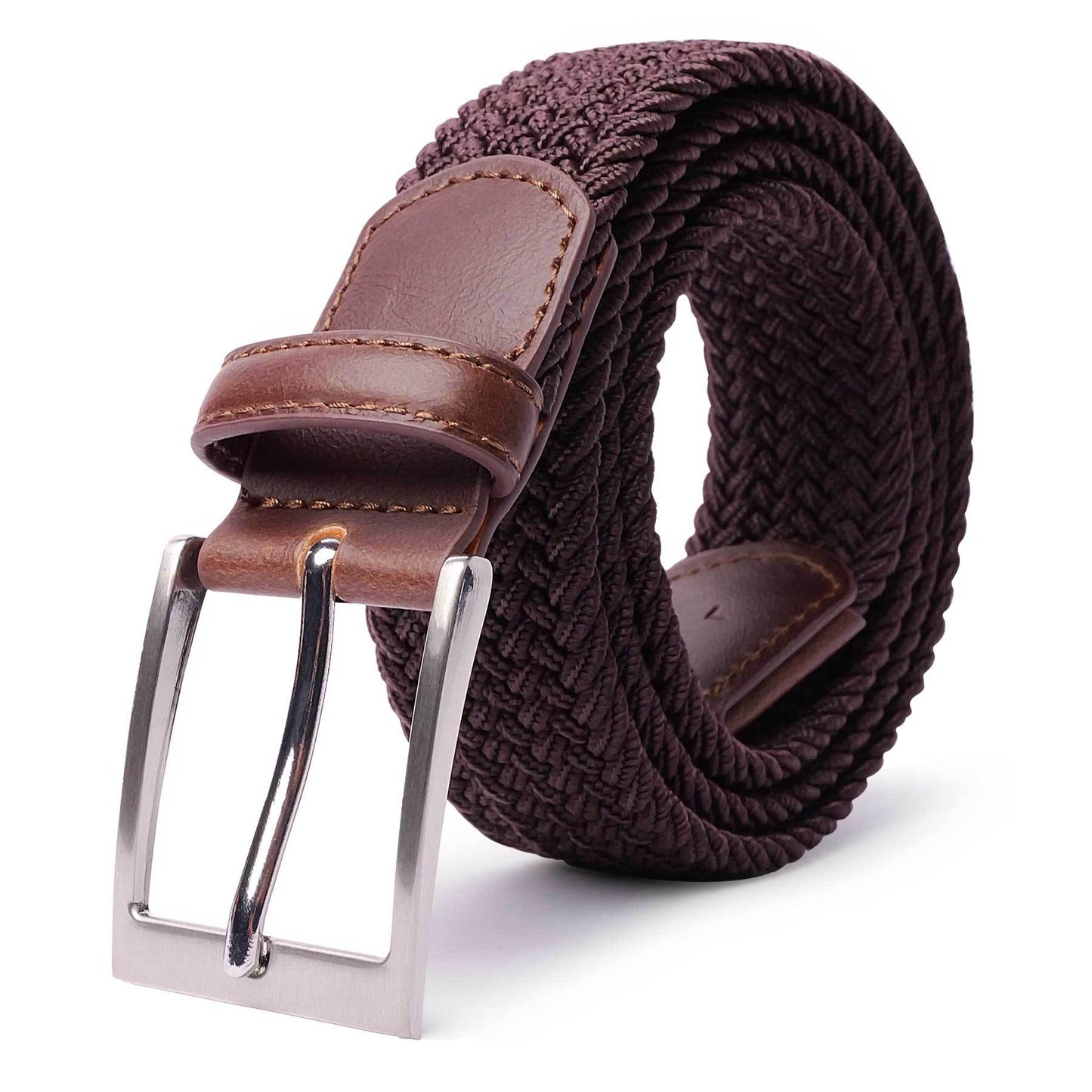 Braided Elastic Belt Woven Belts For Men, Casual Pants Jeans Belt For Outdoor Daily, Ideal choice for Gifts
