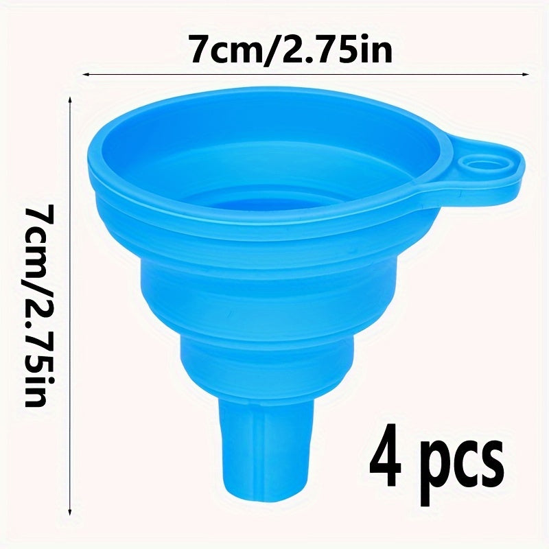 Universal Silicone Long Neck Telescopic Funnel - Funnels for Easy Oil Changes, Spill-Free Pouring, and Mess-Free Car Maintenance with Extended Reach and Flexible Design