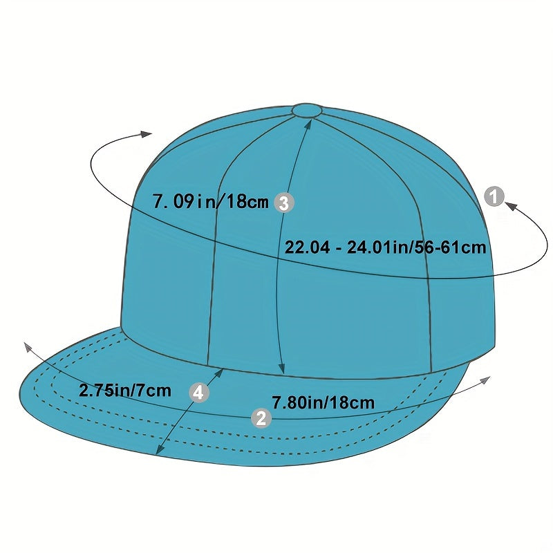 Casual Fashion Creative Black Adjustable Hip Hop Cross Men's Baseball Cap