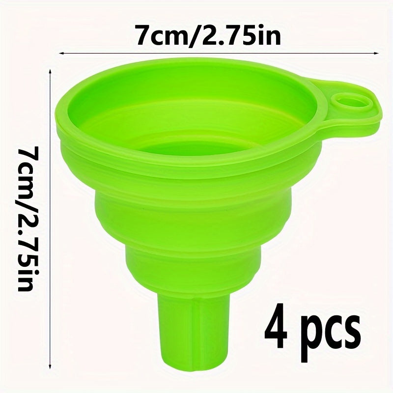 Universal Silicone Long Neck Telescopic Funnel - Funnels for Easy Oil Changes, Spill-Free Pouring, and Mess-Free Car Maintenance with Extended Reach and Flexible Design