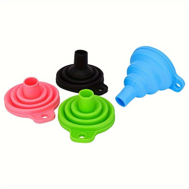 Universal Silicone Long Neck Telescopic Funnel - Funnels for Easy Oil Changes, Spill-Free Pouring, and Mess-Free Car Maintenance with Extended Reach and Flexible Design