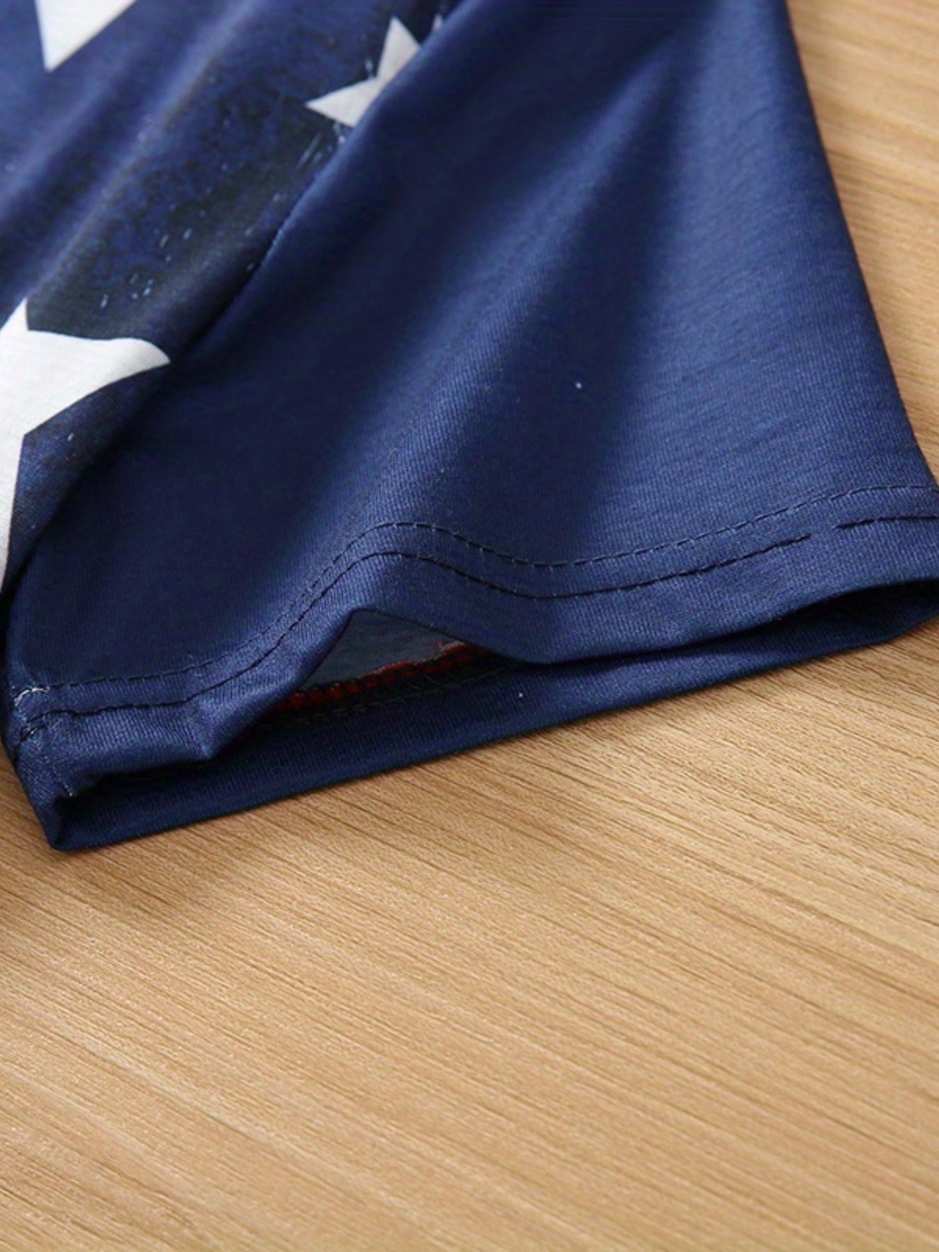 Patriotic Stretch-Cotton T-Shirt - Women's Casual Button-Up, American Flag Print, Perfect for Summer