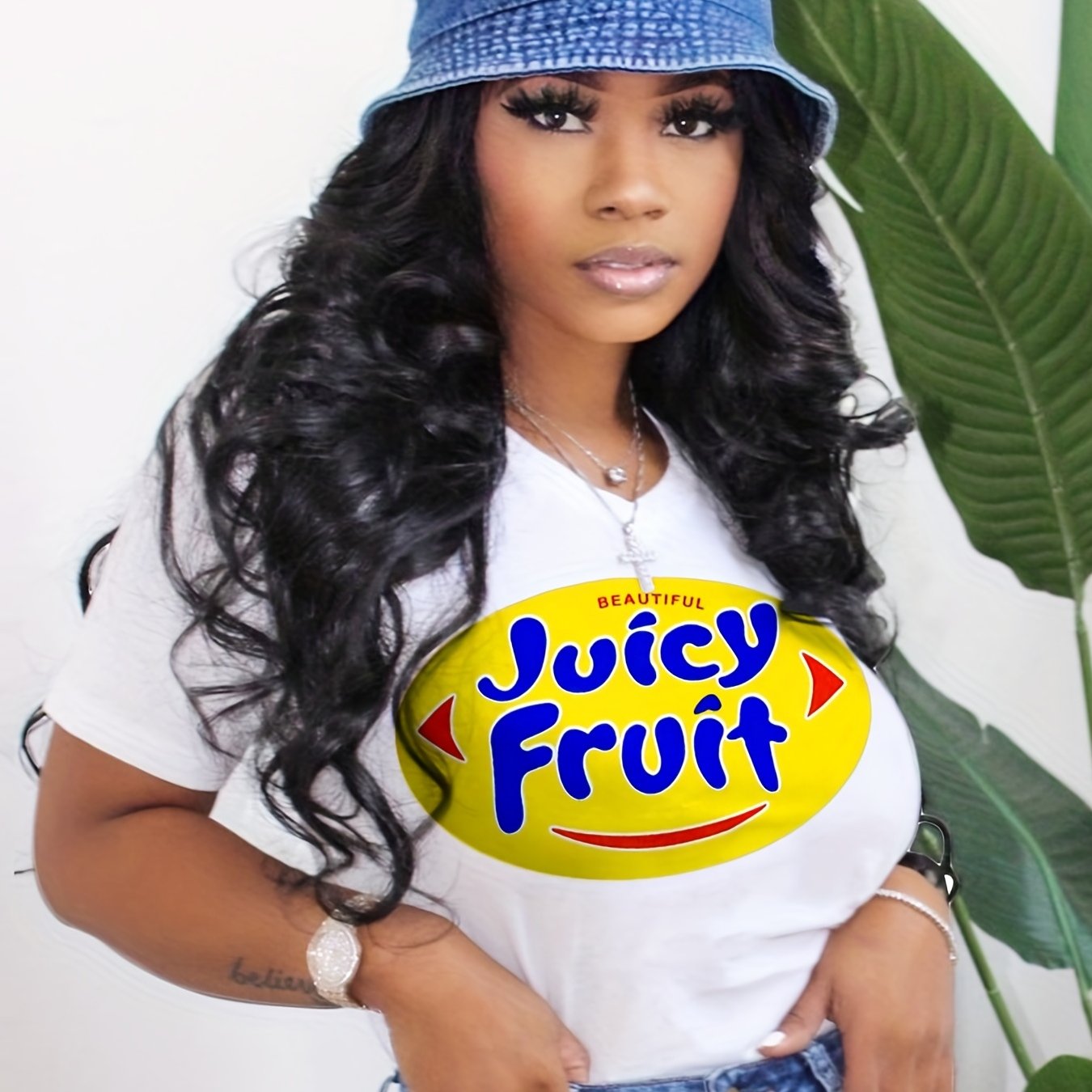 Letter Print Crew Neck T-Shirt, Casual Short Sleeve T-Shirt For Spring & Summer, Women's Clothing