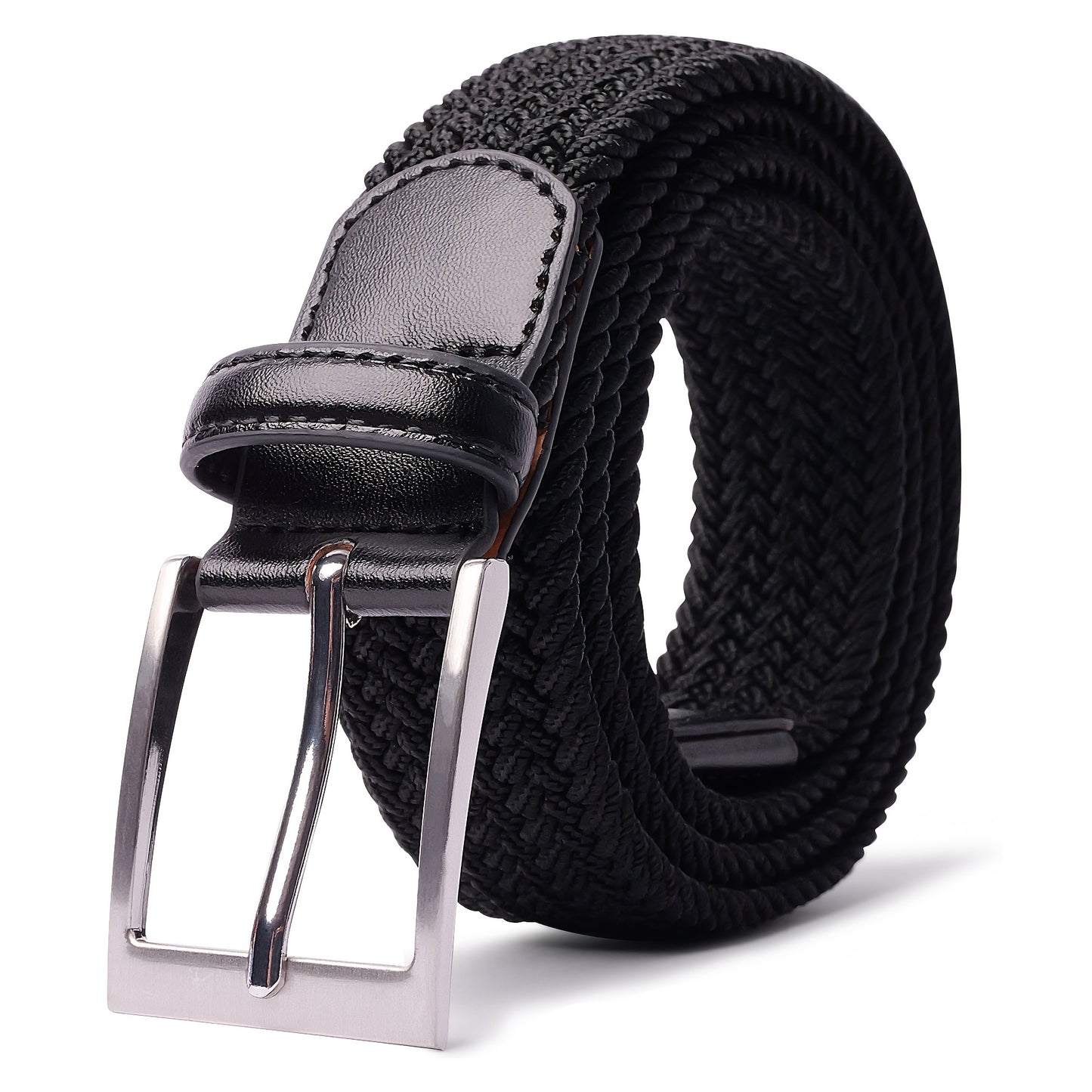 Braided Elastic Belt Woven Belts For Men, Casual Pants Jeans Belt For Outdoor Daily, Ideal choice for Gifts