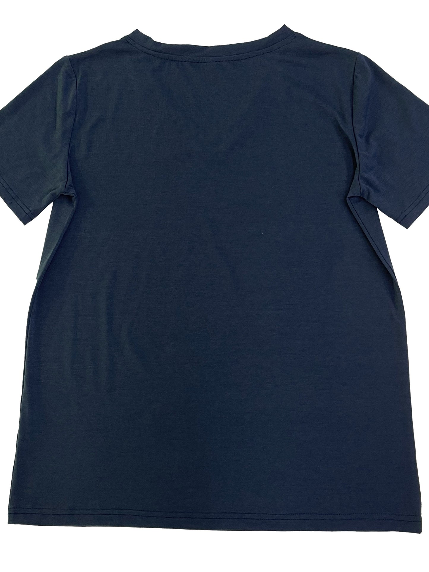 Plus Size Women's Relaxed Fit Graphic Print Short Sleeve V Neck T-Shirt with Slight Stretch for Comfortable Casual Wear