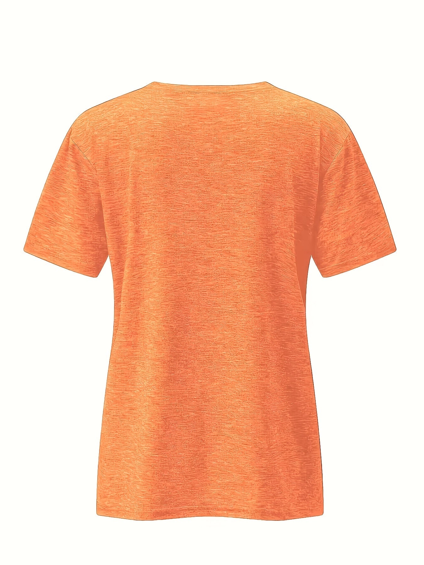 Leopard Pumpkin Print T-shirt, Casual Crew Neck Short Sleeve T-shirt, Women's Clothing