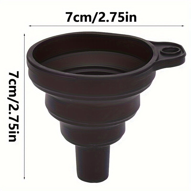 Universal Silicone Long Neck Telescopic Funnel - Funnels for Easy Oil Changes, Spill-Free Pouring, and Mess-Free Car Maintenance with Extended Reach and Flexible Design