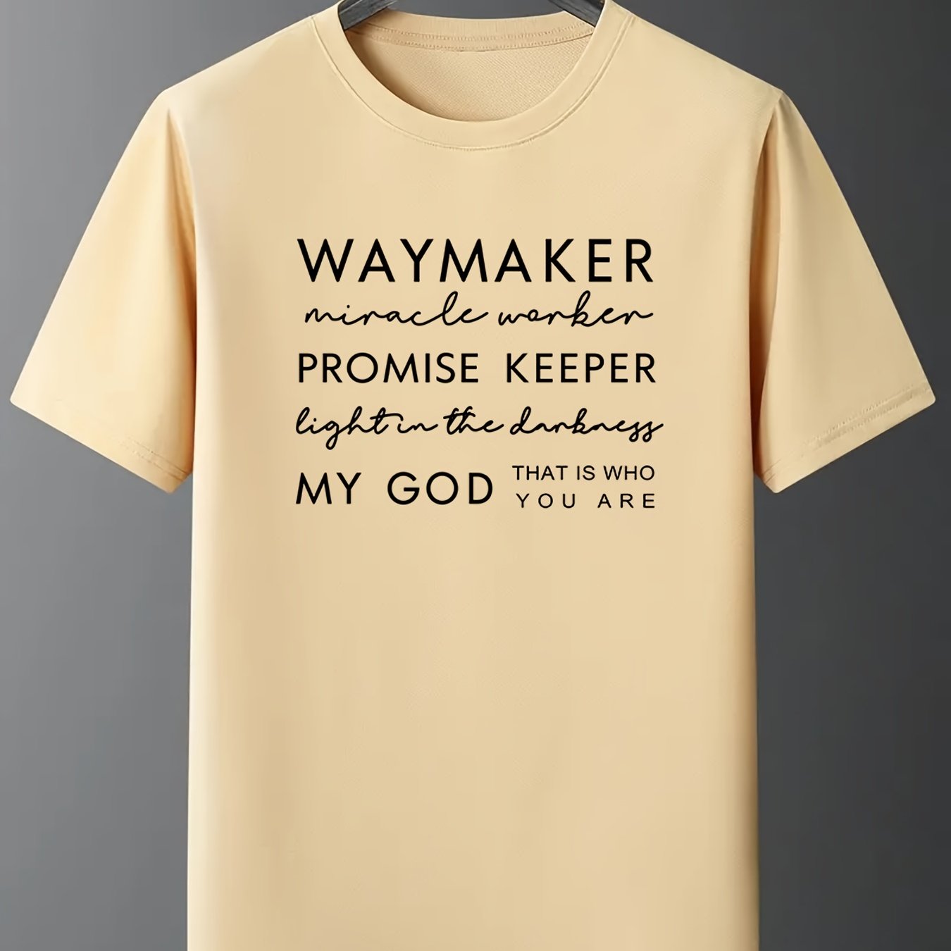 Women's Faith Quote Graphic T-Shirt - Comfortable Loose Fit Short Sleeve Tee for Casual Wear and Inspirational Style