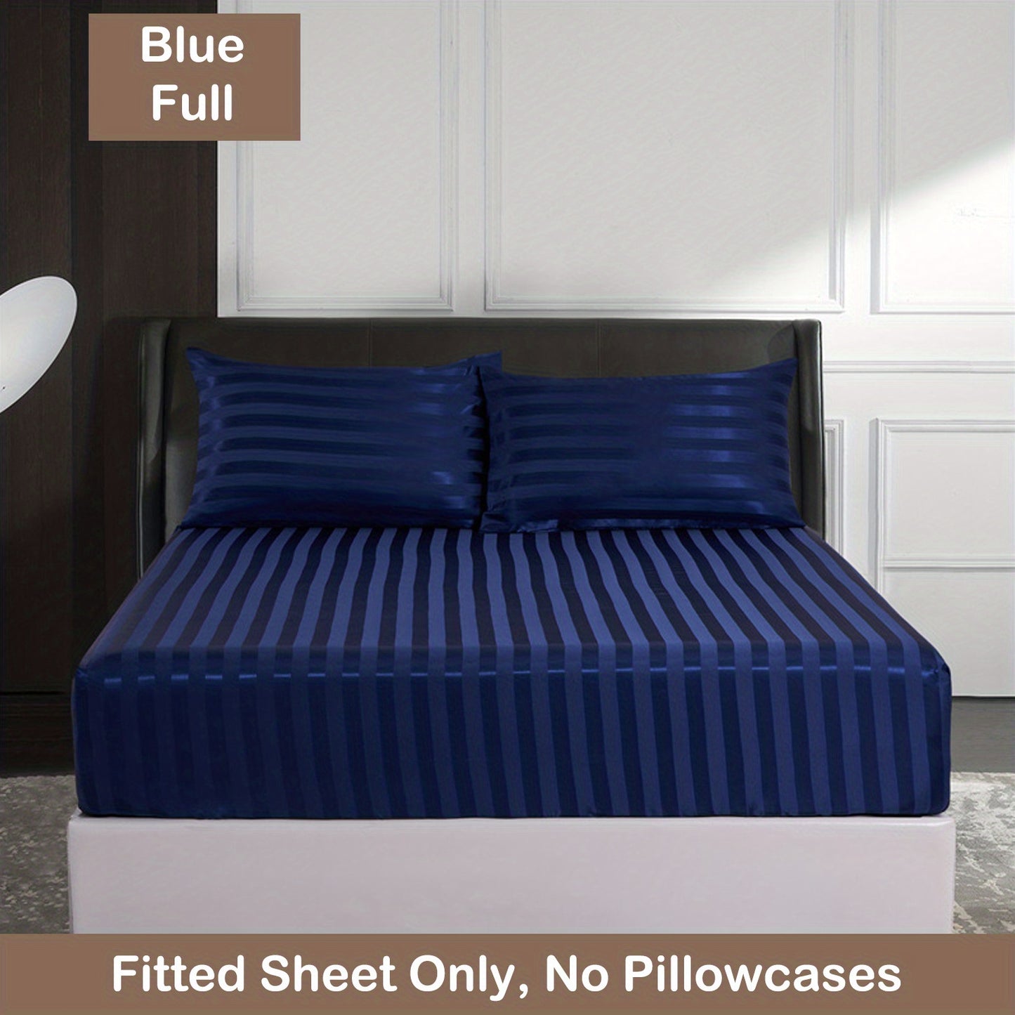 Luxurious Striped Woven Fitted Sheet - Soft, Breathable & Easy-Care Design for Superior Comfort and Healthy Sleep