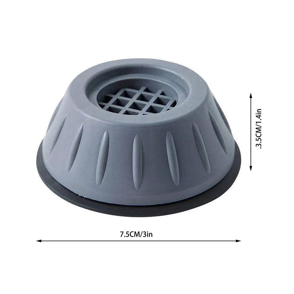 Universal anti-slip mat for washing machine base, shock absorption, table furniture, home appliances, silent balance, 4PCs