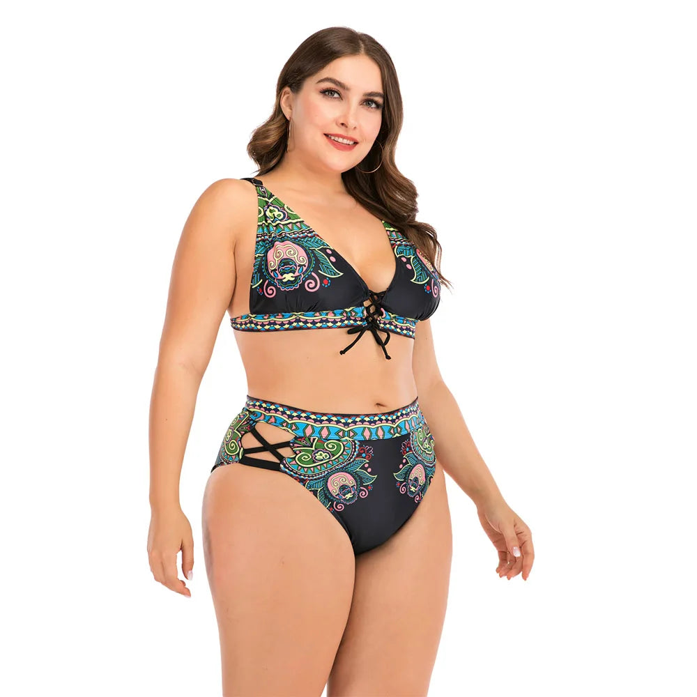 2023 Push Up Bikini Sets Swimwear Women Swimsuit Plus Larges Size Bathing Swimming Suits Beachwear For Famale Sexy Biquini Wear