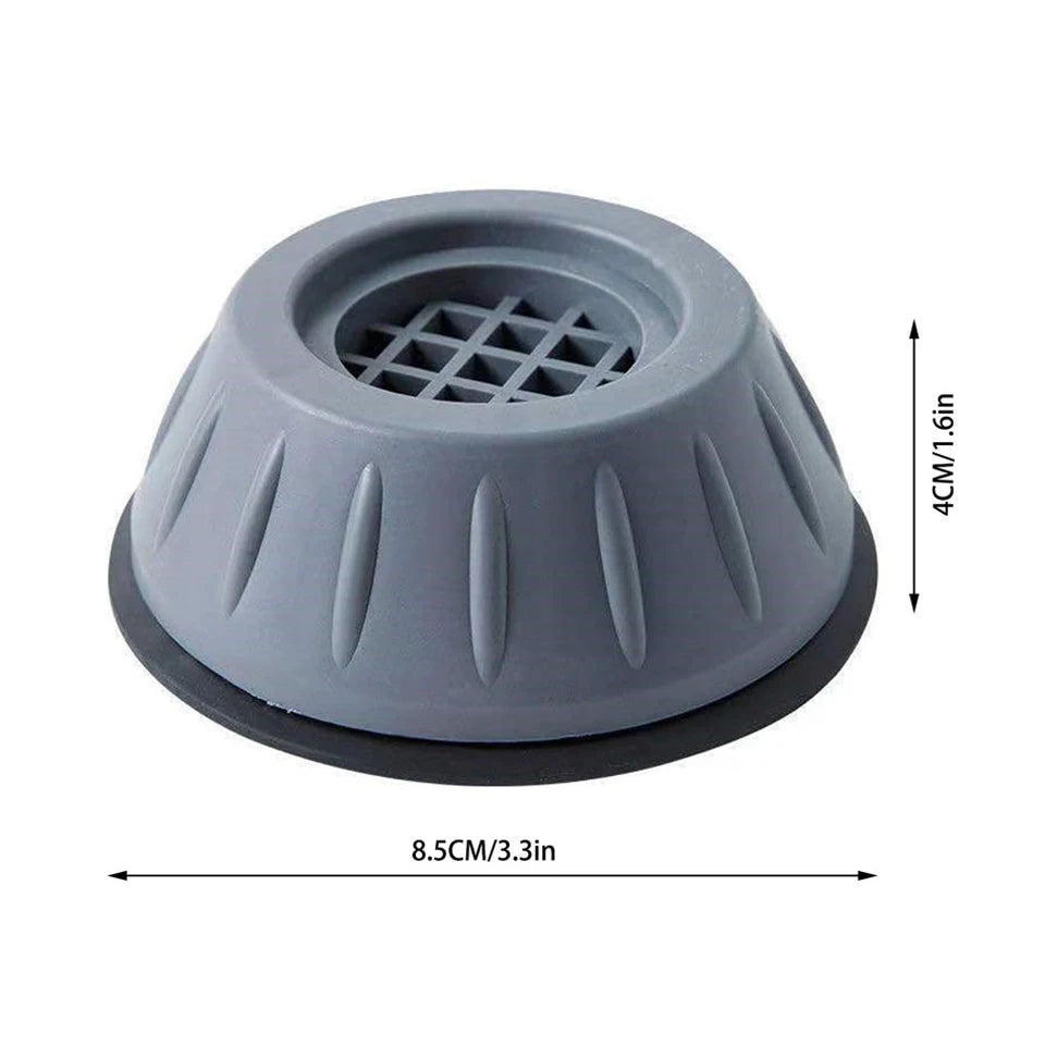 Universal anti-slip mat for washing machine base, shock absorption, table furniture, home appliances, silent balance, 4PCs