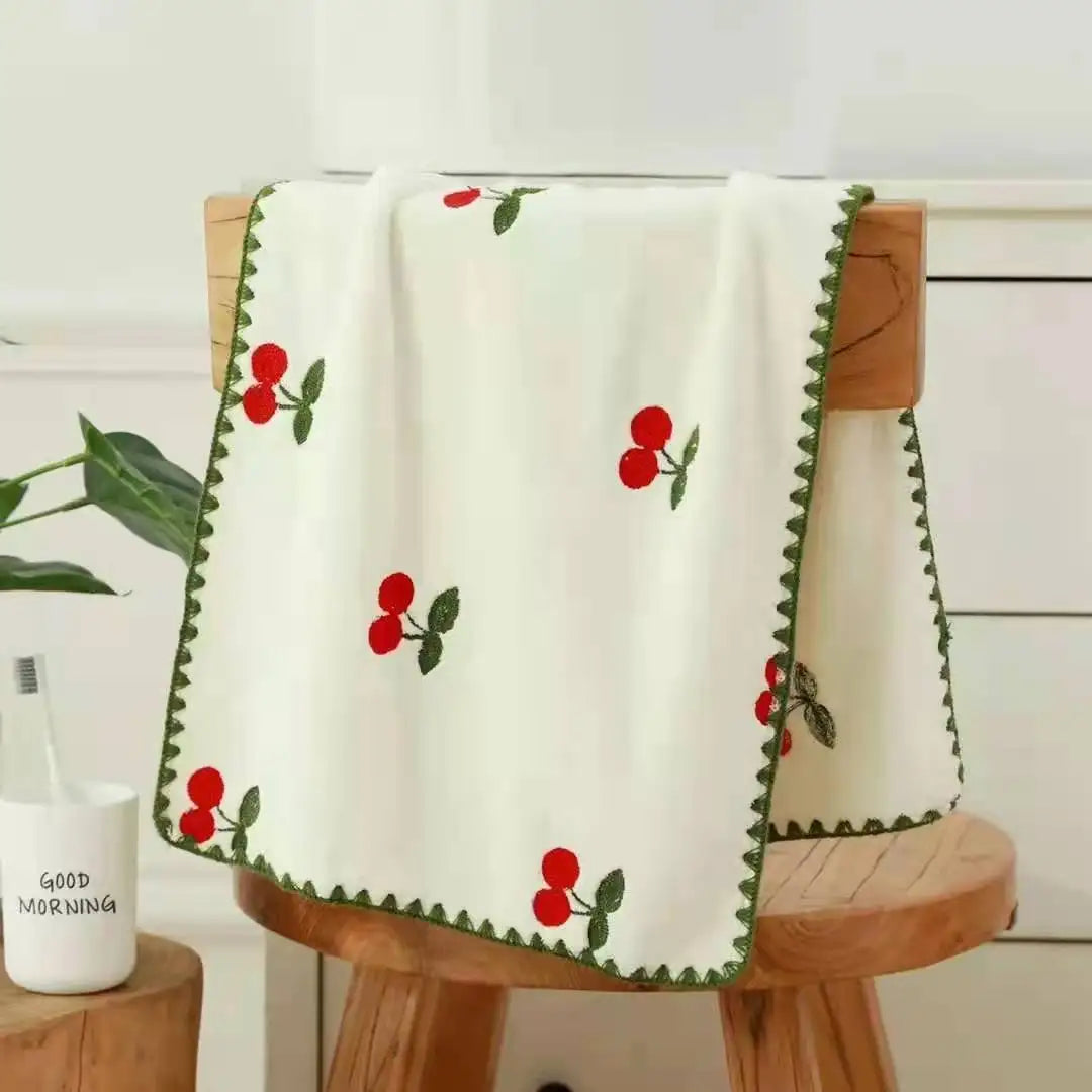 Cute Soft Face Towels Household Bathroom Absorbent Superfine Fiber Washcloth Couple Shower Hair Quick-drying 35x75cm Toalla New