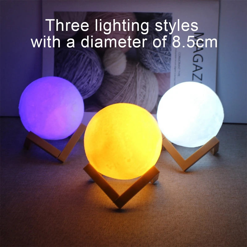 Lumină de carte LED cu lumină lunară, lumină galaxie, lumină de noapte cu lună, fată, băiat, cadou de ziua de naștere pentru copii, decorare dormitor, iluminat interior