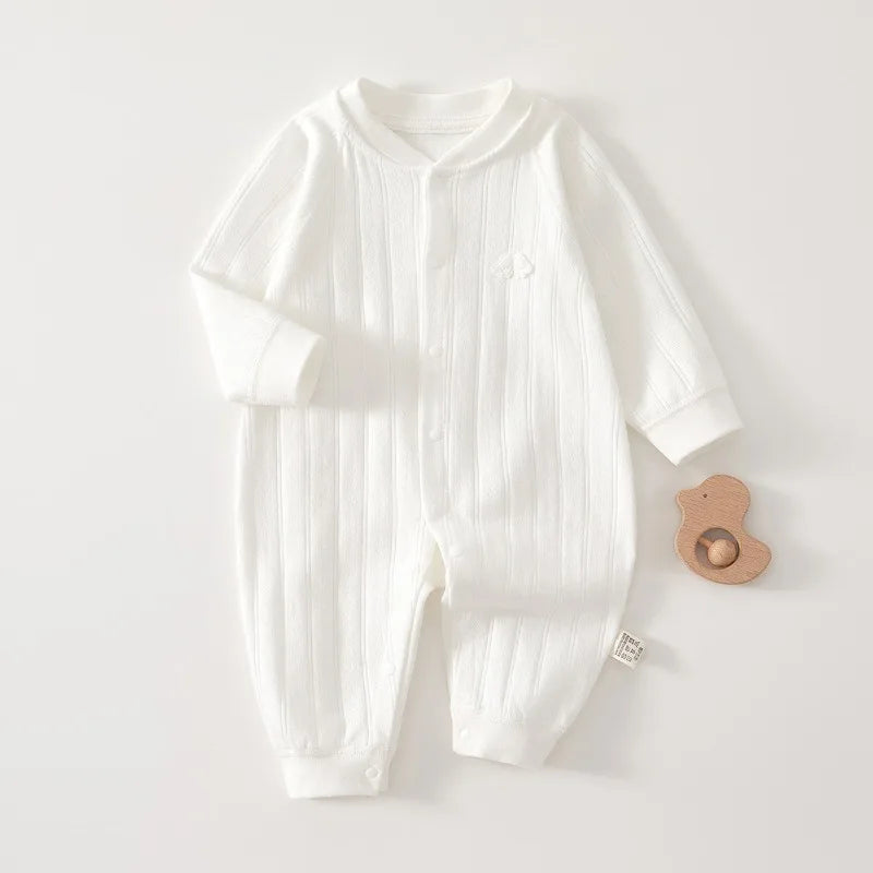 0-Years Baby Jumpsuit Newborn Baby Rompers Pure Cotton Long Sleeved Pajamas Spring Autumn Newborn Bodysuit Baby Autumn Clothes