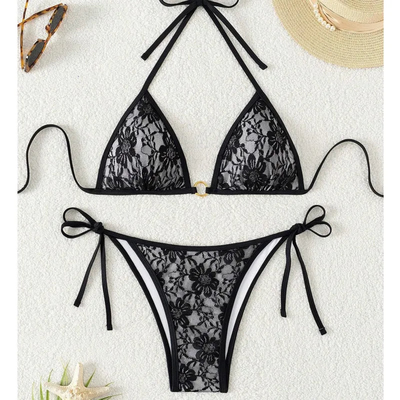 New Sexy Bikinis Lace Swimsuits Women Swimwear Push Up Female Beach Swimming Wear Bathing Suits Brazilian Bikini Set Pool Bather