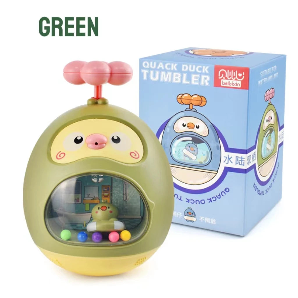 Baby Bath Toy Amphibious Cute Fun Spray Water Tumbler Toy Water Bathtub Pool Beach Kids Baby Toys 12 Months Bathing Bathroom