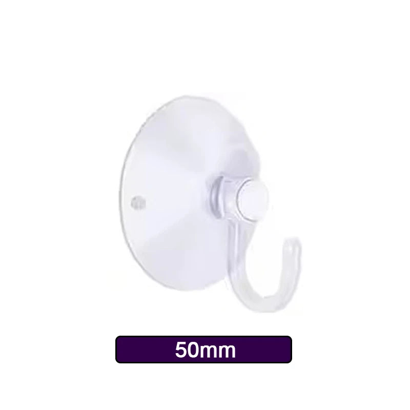 20pcs Suction Cup Hooks Strong Suction Cup Holder with Plastic Hook for Glass Window Wall Hook Hanger Household Kitchen Bathroom