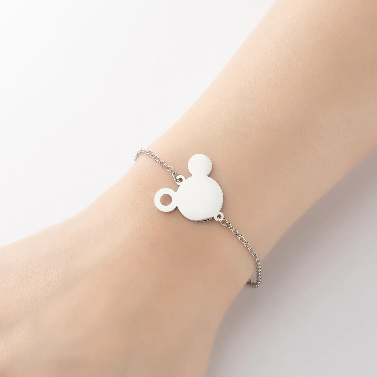 Lucky Cat Charm Bracelet Stainless Steel For Women Cheap Friendship Gifts Cute Animal Chain Bracelets Jewelry Pulseras Mujer