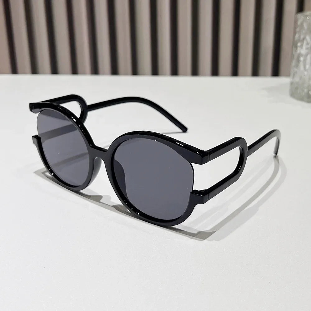 Women's Round Double Color Sunglasses Fashion Retro Shades Sunglasses Travel Street Photo Holiday Party UV Protection Glasses