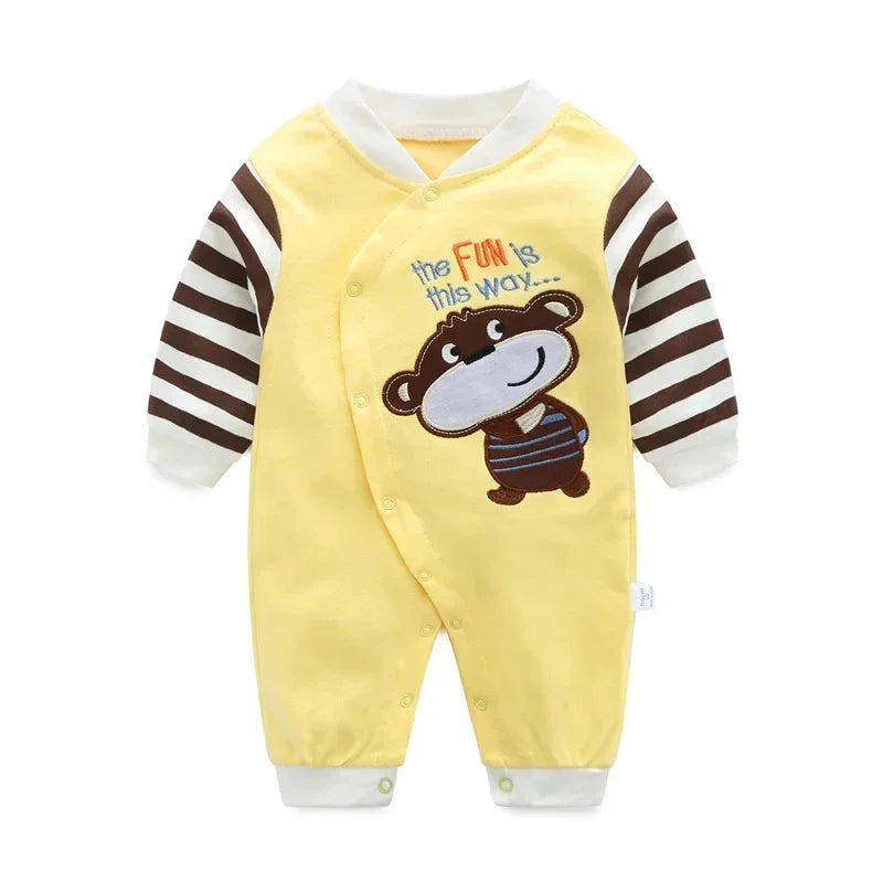 2024 baby spring clothes 0 to 12 months cotton girls clothing Onesies Autumn newborn Comfortable baby jumpsuits baby boy rompers