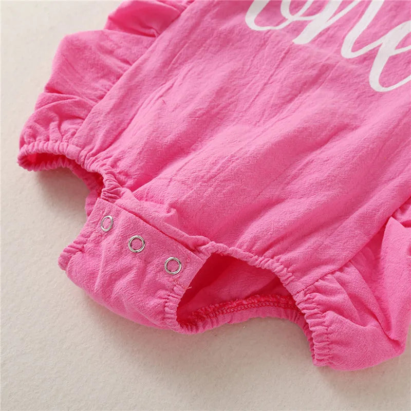 0-24months Baby Girls Summer Bodysuit Sleeveless Edge Romper For Infant Girls Sleeveless Casual Playsuit
