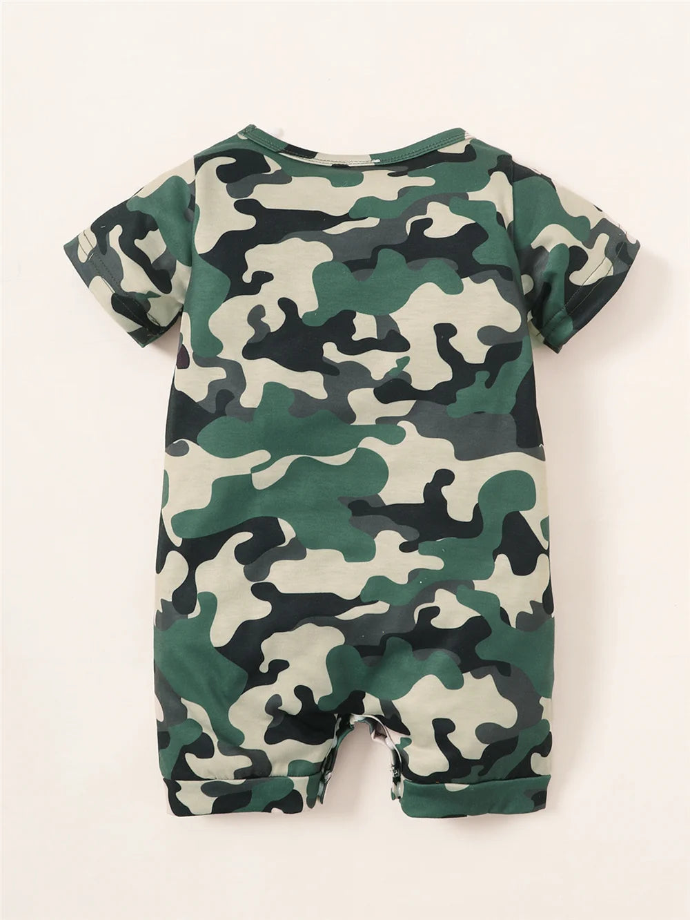 0-18 Months Newborn Baby Boy Summer Fashion Romper Daddy's Little Boy Camouflage Short Sleeve Jumpsuit Sport Style Streetwear