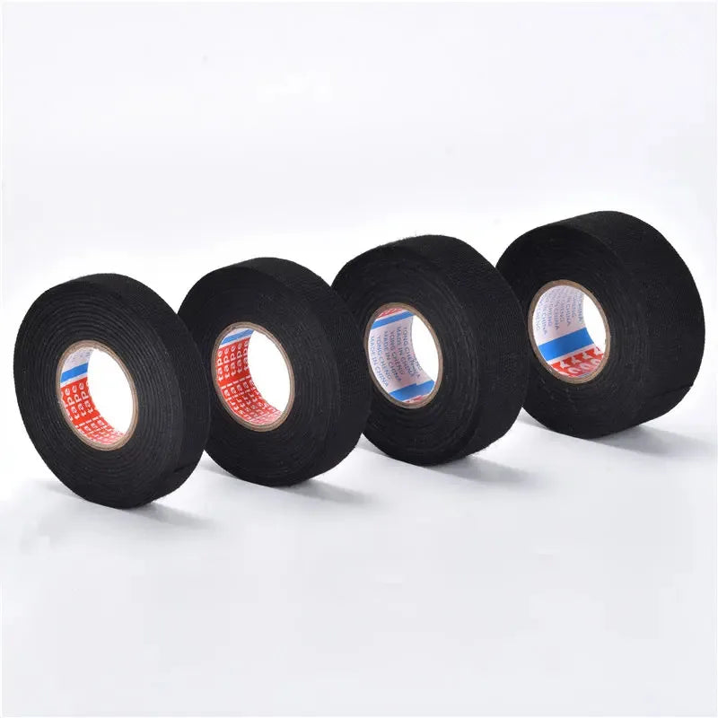 1Pcs Electrical Tape Heat Resistant Harness Tape Adhesive Cloth Tape Waterproof Tape Insulating Automotive Fabric Cloth Tape