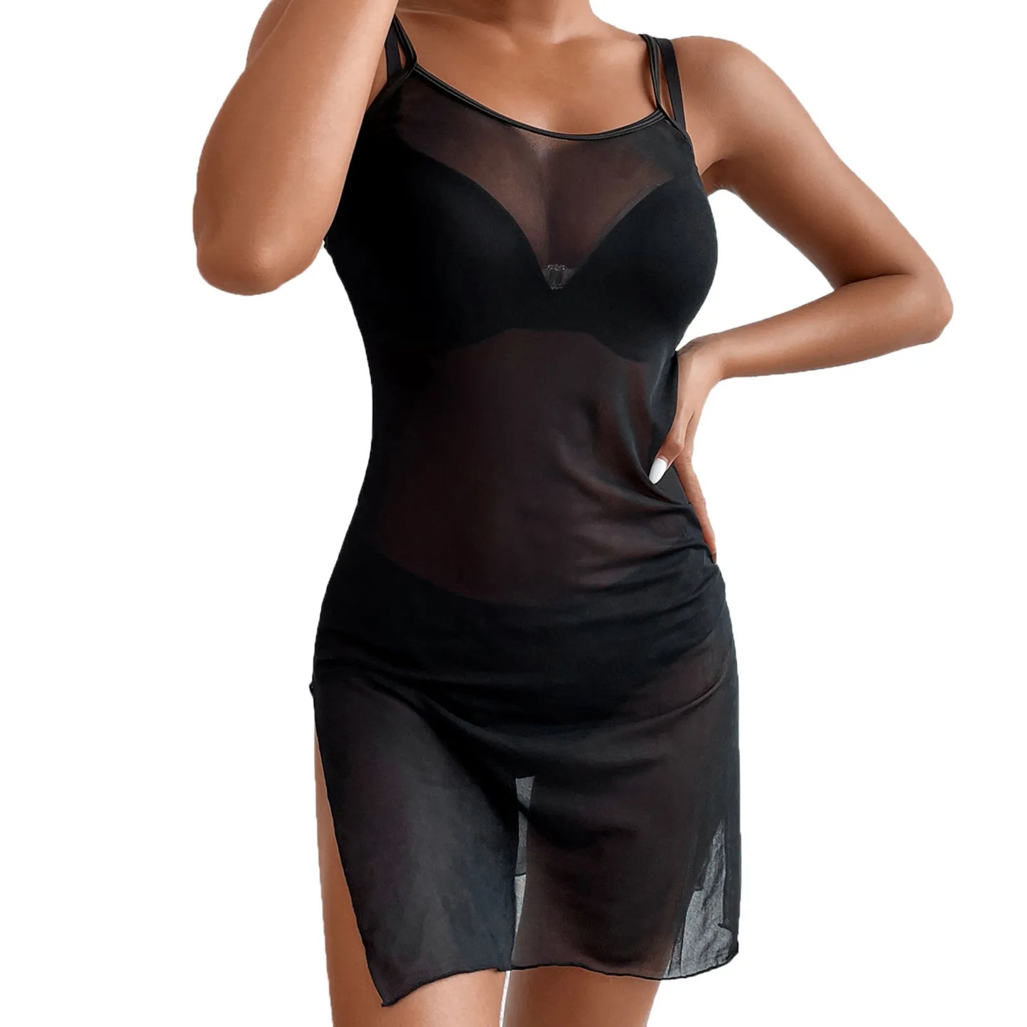 Summer Sexy Solid Mirco Bikini Sets Women Women Bikini Drawstring Waist Knot Mesh Cover Up Without Lingerie купальник женский
