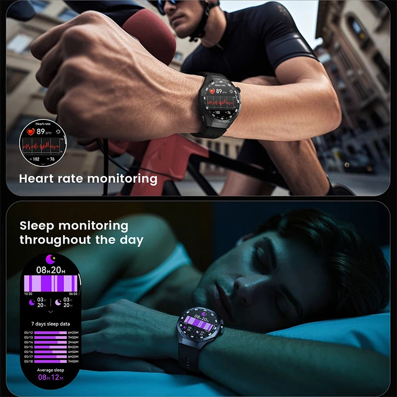 2025New For Huawei GT5 Pro Smart Watch Men HD AMOLED Screen GPS Motion trajectory HeartRate Bluetooth Call 1.52" SmartWatch IP68