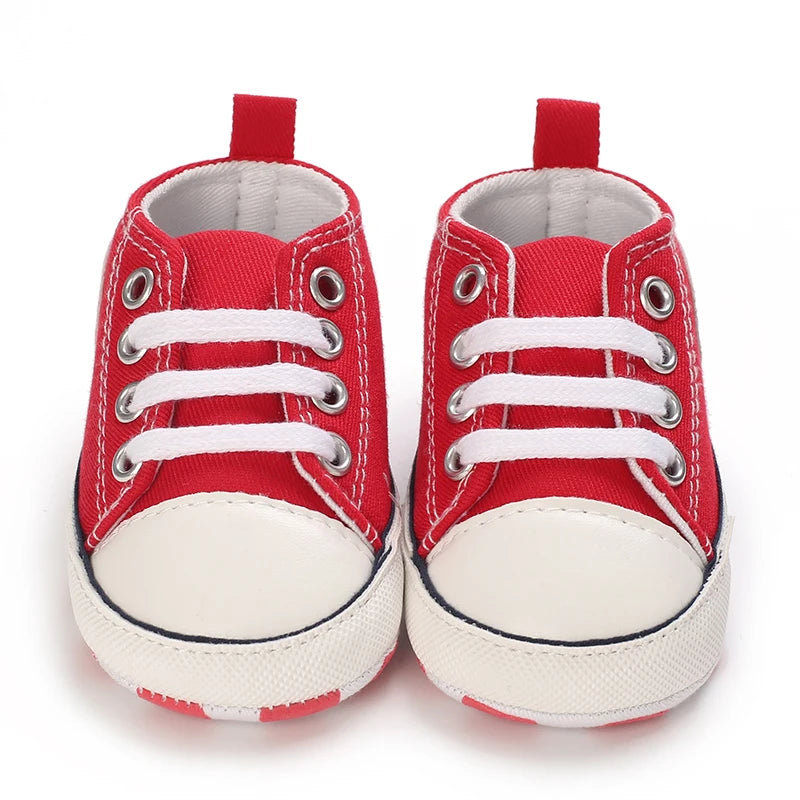 0-18 Months Newborn Baby Shoes Classic Fashion Casual Sports Shoes for Boys and Girls Non slip Soft Sole Walking Shoes