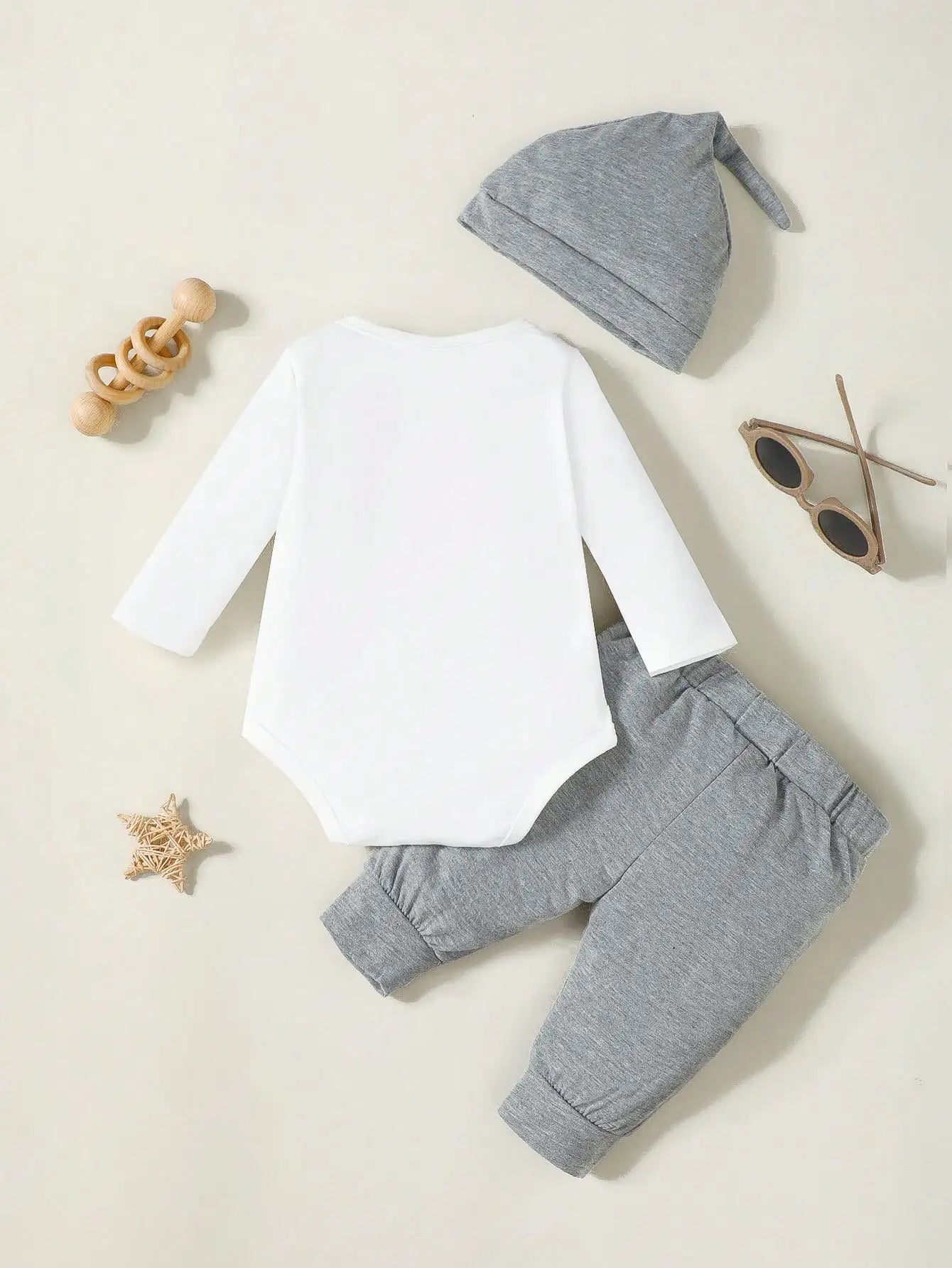 0-9 Months Newborn Baby Boy Clothes Set Infant Boy Long Sleeve Bodysuit + Pants + Hat Spring and Autumn Cotton Clothing Outfits