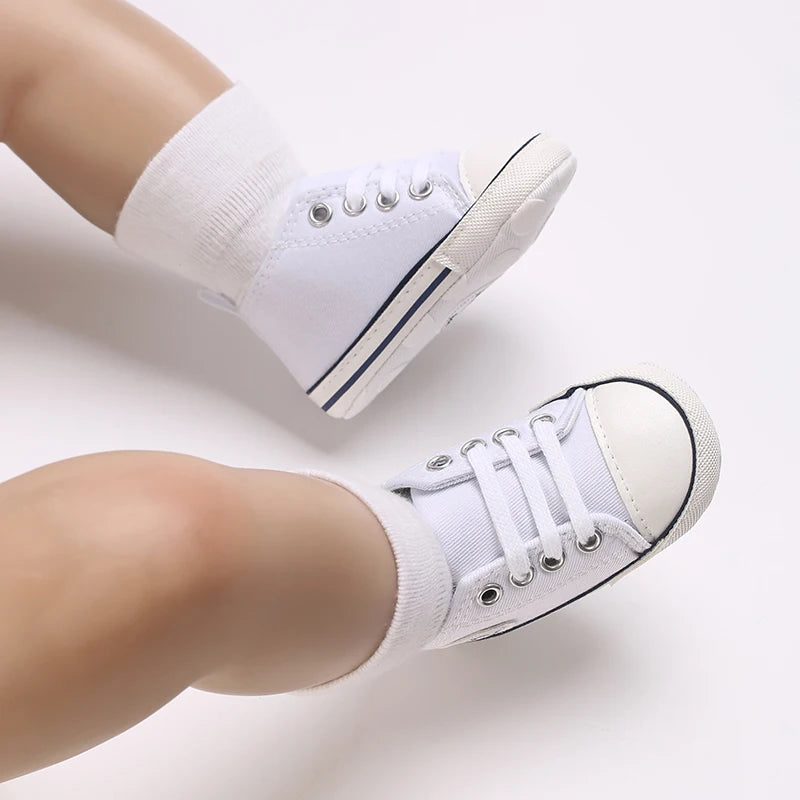 0-18 Months Newborn Baby Shoes Classic Fashion Casual Sports Shoes for Boys and Girls Non slip Soft Sole Walking Shoes