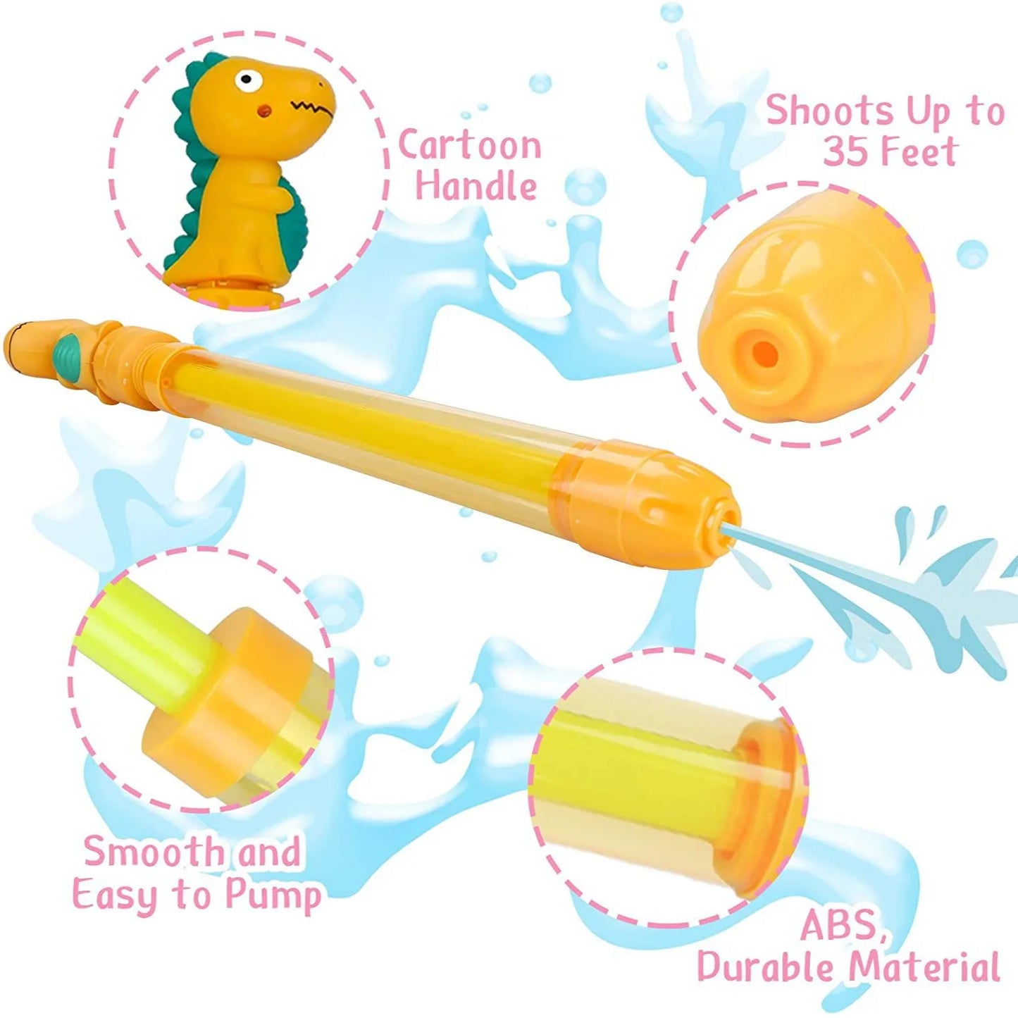 1PC Kids Water Gun Fireworks Outdoor Splash Games for Pool Lawn Activities Summer Interactive Water Spray Toys Photography Props