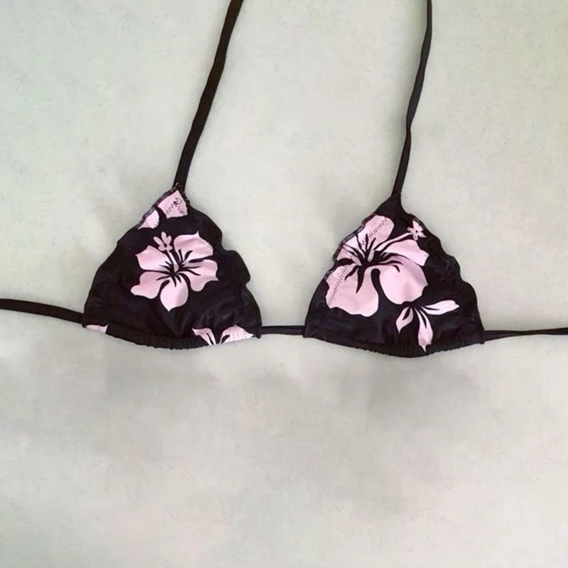 Y2K Sexy Rhinestone Cross Bikini Kawaii Bikini Gothic Bikini Swimsuit Goth Bathing Suit Summer Holiday Beachwear Bra Brief Sets