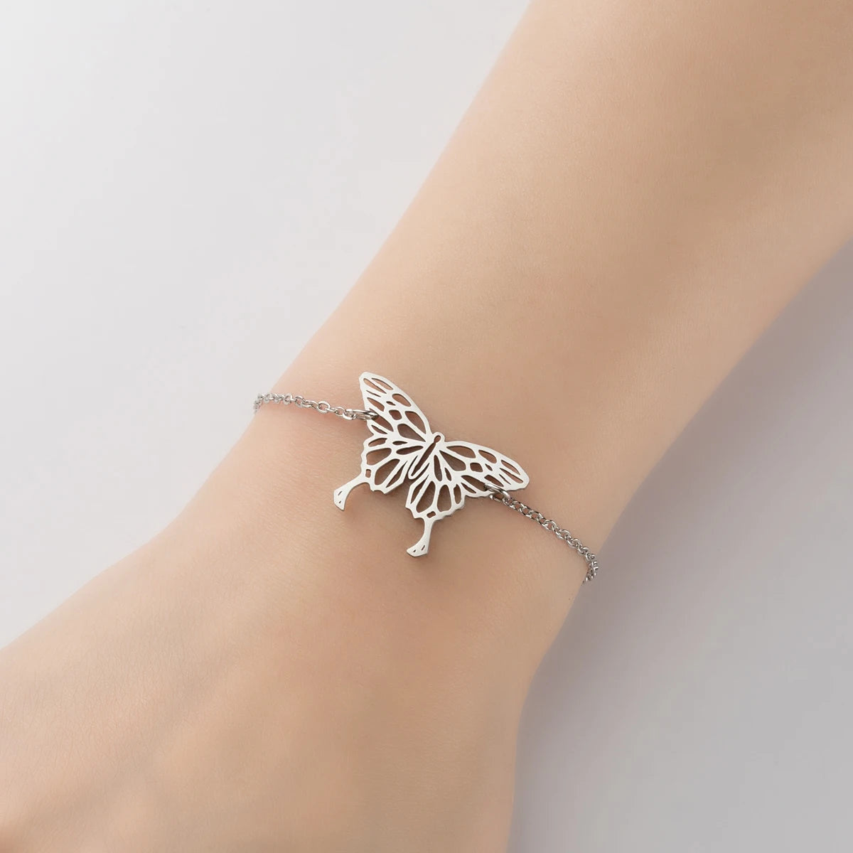 Lucky Cat Charm Bracelet Stainless Steel For Women Cheap Friendship Gifts Cute Animal Chain Bracelets Jewelry Pulseras Mujer