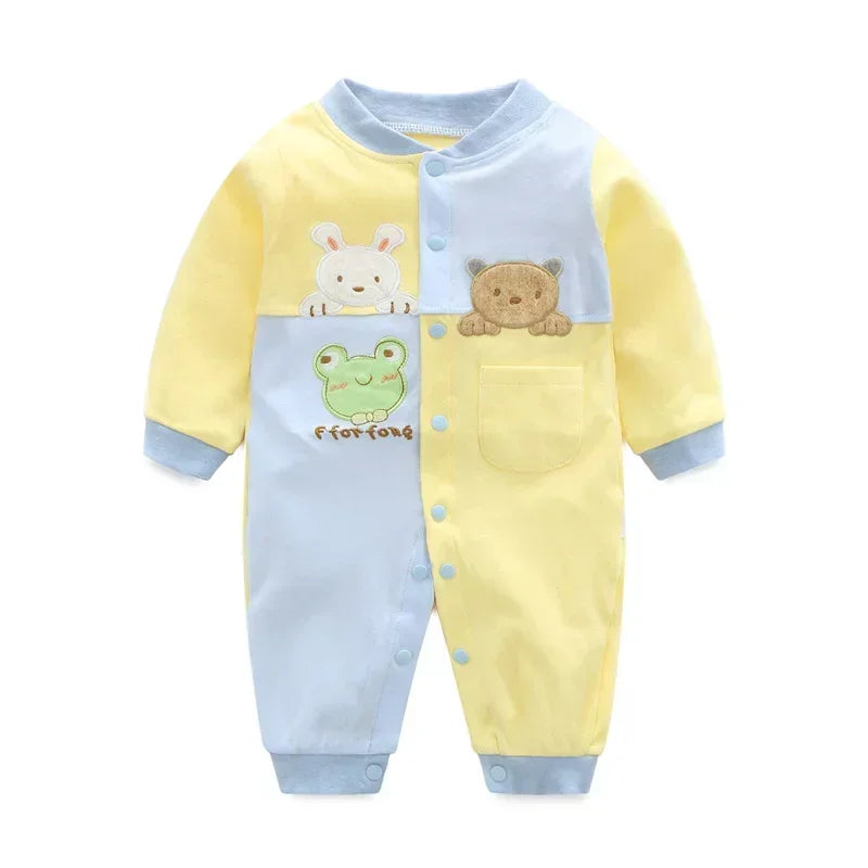 2024 baby spring clothes 0 to 12 months cotton girls clothing Onesies Autumn newborn Comfortable baby jumpsuits baby boy rompers