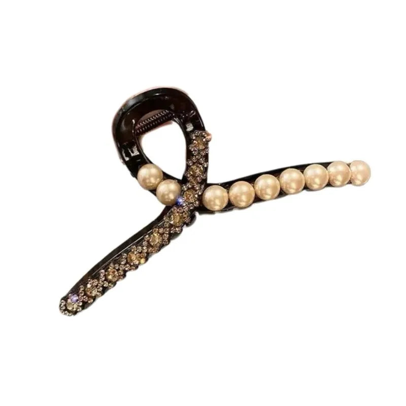 Luxury Hair Accessories With Diamond And Pearl For Women