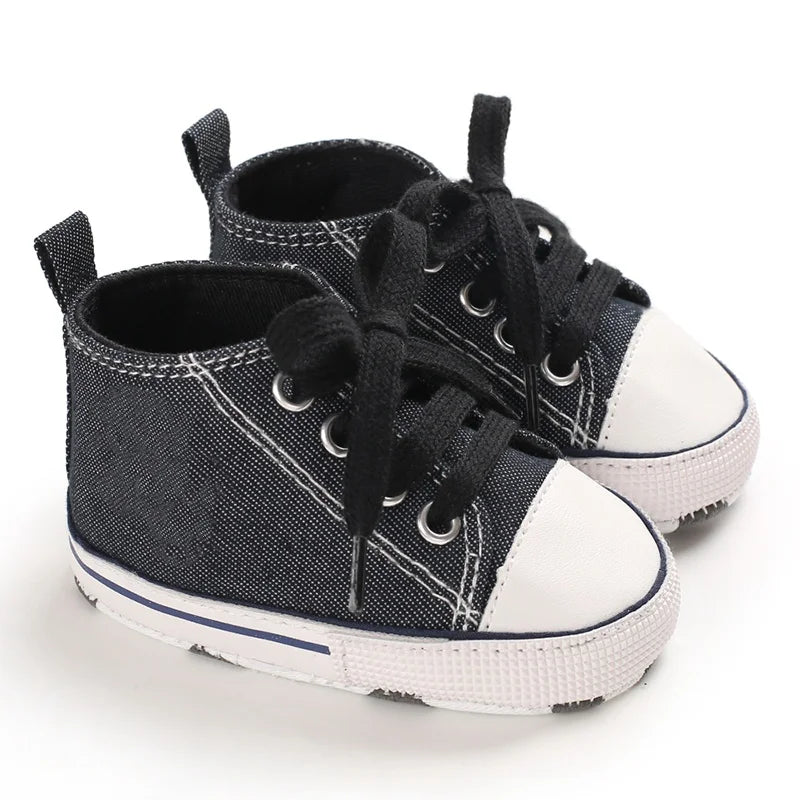0-18 Months Newborn Baby Shoes Classic Fashion Casual Sports Shoes for Boys and Girls Non slip Soft Sole Walking Shoes
