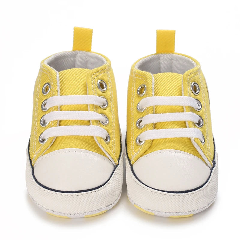 0-18 Months Newborn Baby Shoes Classic Fashion Casual Sports Shoes for Boys and Girls Non slip Soft Sole Walking Shoes