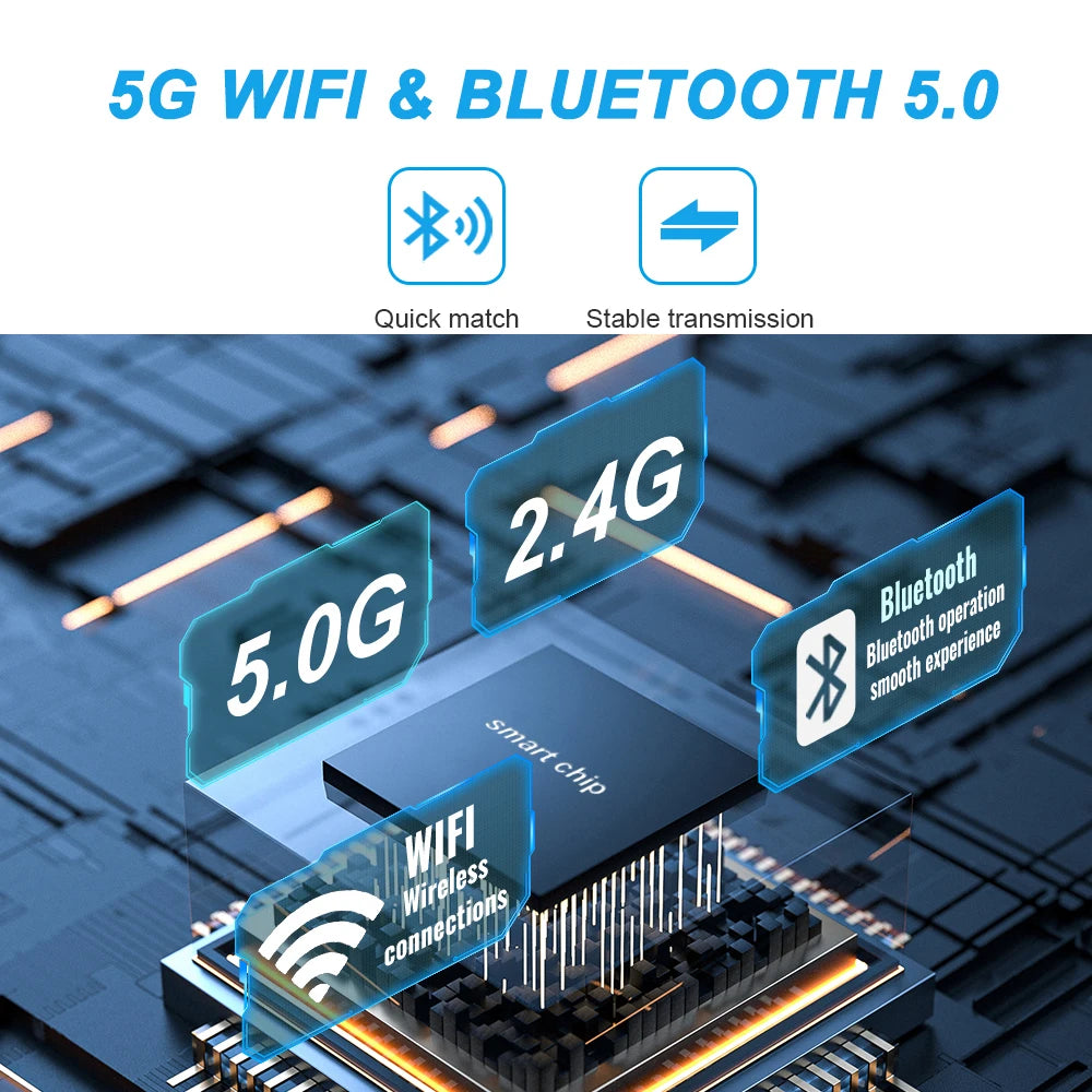 New Wired to Wireless CarPlay and Android Auto 2 in 1 Mini Adapter 5GHz WiFi5 for 99% Original Wired CarPlay/Auto Cars