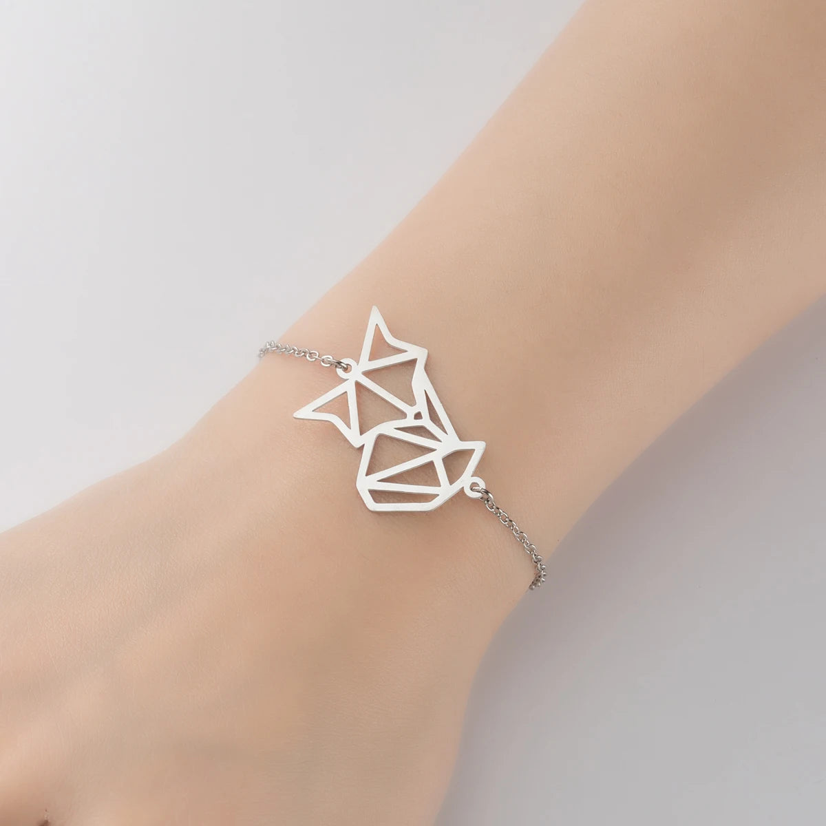 Lucky Cat Charm Bracelet Stainless Steel For Women Cheap Friendship Gifts Cute Animal Chain Bracelets Jewelry Pulseras Mujer