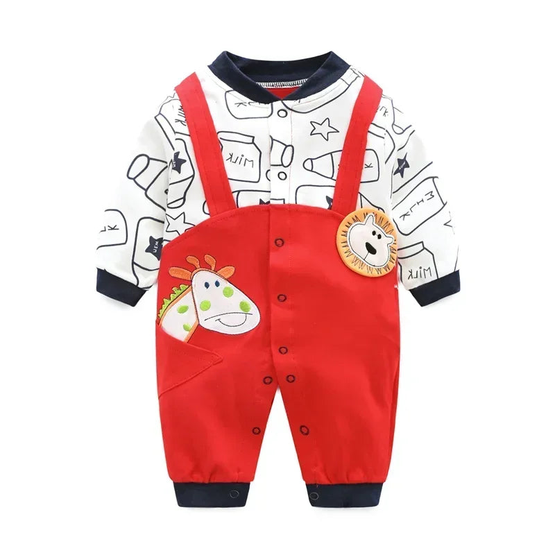 2024 baby spring clothes 0 to 12 months cotton girls clothing Onesies Autumn newborn Comfortable baby jumpsuits baby boy rompers
