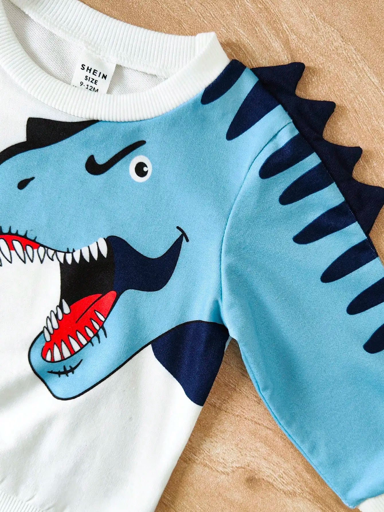 2-Piece Spring And Autumn Baby Boy Casual Cute Comfortable Sports Outdoor Long Sleeve Pants Suit Dinosaur Print DX2731